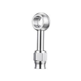 Sandfren 0 Degree 3AN Male to 10mm M10 Banjo Brake Hose Fitting Adapter, Stainless Steel Vehicle Brake Hose Line Fitting, Automotive Replacement Accessories, Fitting for AN3 PTFE