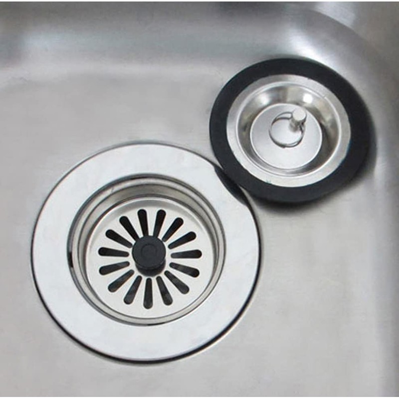 Stainless Steel Sink Trash Can,Φ7.8CM*1.8CM Junk Filtering,Stainless Steel Drain Filter,qs145c002