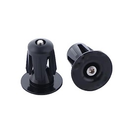 Vctitil 1 Pair Bar End Plugs Aluminum Bicycle Handlebar End Caps Bicycle Handlebar Handle Grip Handlebar Plug for Most Bicycle Road Bike Mountain Bike(Black)