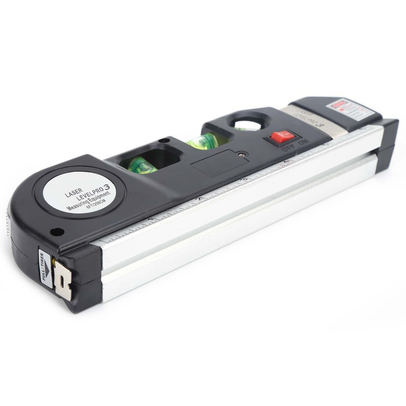 Laser Spirit Level Multifunctional Horizontal Ruler Measuring Tape Measure Ruler