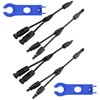 GTIWUNG 2 Pairs Solar Cable Y Splitter Solar Panel Cable