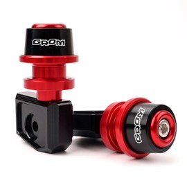 ZYAKOMO Compatible with Grom 125 2024 2025 MSX125 MSX 125 2013-2021 2022 2023 Grom Accessories CNC Motorcycle Swingarm Spools Sliders Rear Wheel Axle Stand Screws Adapter (Red)