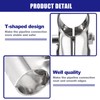 sourcing map Structural Pipe Connector Joint Pipe Clamps 180 Degree