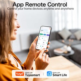 KimFilter WiFi Smart Plug, Wireless Plugs Outlet Compatible with Alexa & Google Voice Assistant, App Controlled Outlet with Timer Function, 2.4GHz Only Wi-Fi Smart Socket, Smart Plug Timer for Home