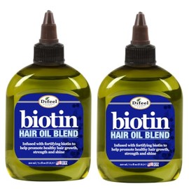 Difeel Biotin - Mezcla de aceite para el cabello, 7.1 onzas, juego de regalo de lujo de 2 piezas
