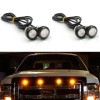 CHUSYYRAY Motorcycle Chopper Bobber Turn Signal Lights Small Amber LED