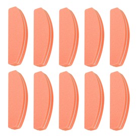 HARFINGTON 10pcs Mini Nail Buffers, 100/180 Grit Nail Sanding Blocks, Bulk Nail Buffing Polishing Blocks Professional Nail Polisher Set for Acrylic and Natural Nails, Orange