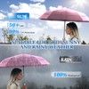 LFLFWY Compact Travel Umbrella Windproof Strong - Large Light Automatic
