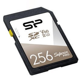 Silicon Power 256GB SDXC Card, UHS-II U3, V60, Up to R280MB/s, W170MB/s Write, 4K Ultra HD UHD Memory Card