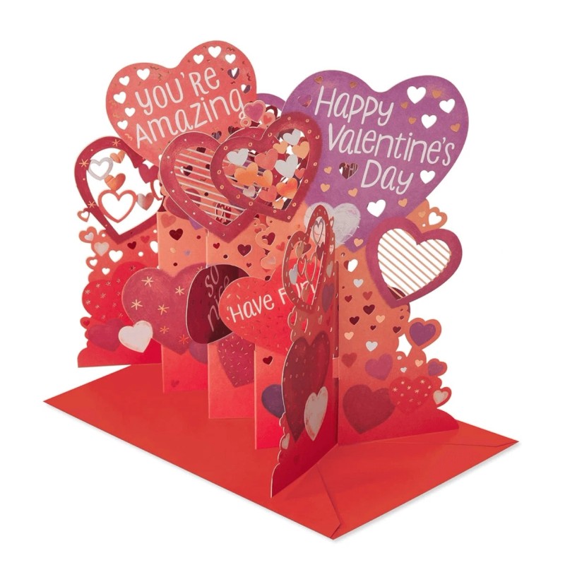 American Greetings Valentine’s Day Pop-Up Displayable Card You’re Amazing Hugs