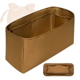 QIGUAN Purse Organizer Insert, Nylon Inner Liner for Loewe Flamenco Bag, Durable Storage, Multiple Pouch Cosmetics Zipper Bag Insert, Handbag Organizer (style-03, Mini)