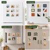 50PCS DIY Fridge Magnet Kit, 2 Inch Square Clear Acrylic