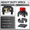 Battery Disconnect Switch with Aluminum Mounting Bracket, 12V-48V Waterproof Marine