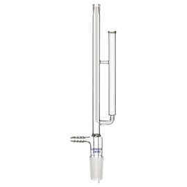 Labasics Glass NMR Tube Washer, Borosilicate Glass NMR Tube Cleaner for 5 mm NMR Tube with 24/40 Joint and Hose Connection for Chemistry Laboratory Lab Supply
