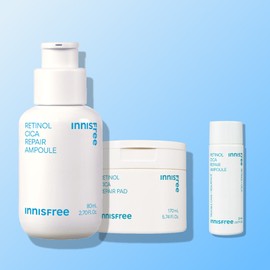innisfree [슈퍼기획] 이니스프리 초대용량 2종세트 레티놀 시카 리페어 패드 60매 + 레티놀 시카 흔적 앰플 80mL