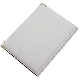 Exclusive ID card holder / ID card holder with protective corners made of metal, 10 compartments, MJ-Design-Germany, black, made in the EU, Design 4 / White, Standard size, Modern organised