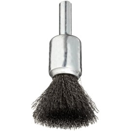 Weiler 10001 1/2" Crimped Wire End Brush, .006" Steel Fill, Made in the USA