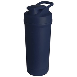 Teemando® Premium Stainless Steel Shaker 750 ml Capacity, BPA-Free, Leak-proof Lid, Removable Shaker Ball, Level Marking, Dishwasher Safe for Protein Shakes, Fitness and Diet (Blue)