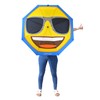 Emoji Unisex Adult Sunglasses Face Automatic Open & Close Compact
