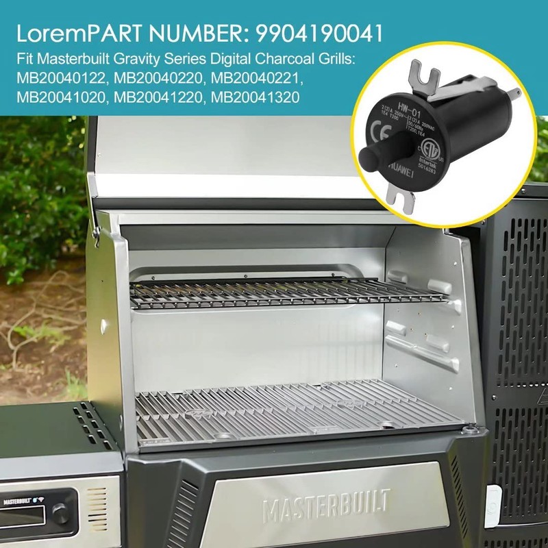 Hopper Lid/Door Switch 3-Pack, Replacement Part for Masterbuilt Gravity Series