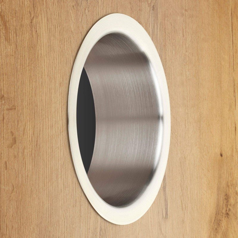 SOTECH Waste Insert Sleeve Stainless Steel Finely Brushed Diameter 180