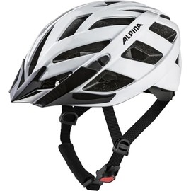 ALPINA Panoma Classic - Lightweight, Optimally Ventilated Touring Bicycle Helmet with Optional LED Light for Adults, White Gloss, S (52-57 cm)