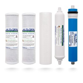 APPLED MEMBRANES Reverse Osmosis Membrane and Filter Replacement, 50 GPD Membrane with Pre and Post Filter, Complete RO Filter Set and Membrane for 5-Stage Water Filtration Systems