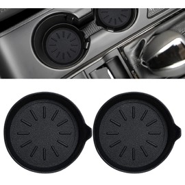 LEORAY Car Coasters for Cup Holder Silicone Car Cup Holder Coasters Pack of 2
