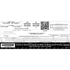 MICR Check Position Gauge