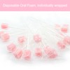 (250 PCS) JIESI Sterile Sponge Mouth Swabs(Pink)