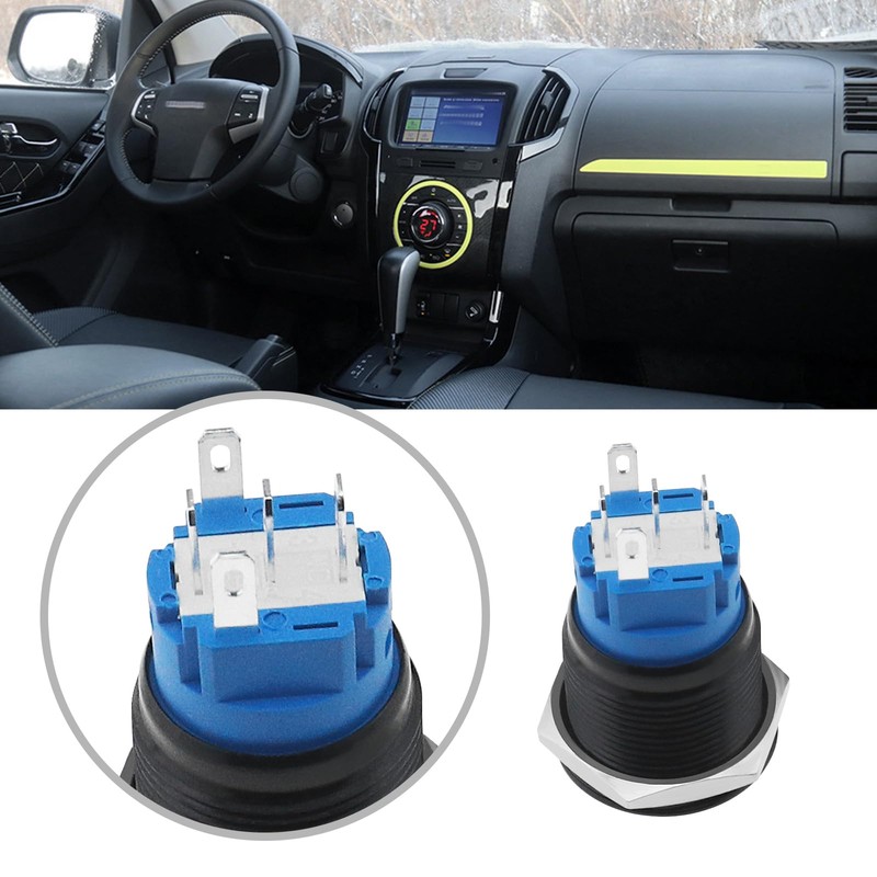 Create idea 19 mm Momentary Horn Button Push Switch 12V