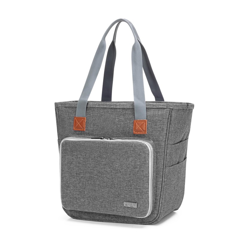 Luxja Bible Bag with Multiple Pockets for Bible Study Items,
