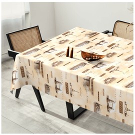 Oilcloth Tablecloth Washable Wax Tablecloth Plastic Tablecloths Smooth 100 x 140 cm Cut Edge Berlin Rome Madrid