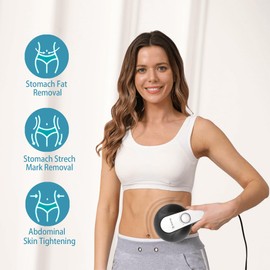 DS SAVORING Body Sculpting Machine, Handheld Cellulite Massager, Body Shaper for Women,Lymphatic Drainage Massage for Stomach Belly Thighs Arm Butts with 8 Massage Heads Attachment 2 Mesh Covers