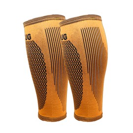 Bearhug Calf Compression Sleeve for Men and Women - Shin Splints Support for Torn Muscle and Leg Cramps - Bamboo Calf Support for Sports, Running, Gym
