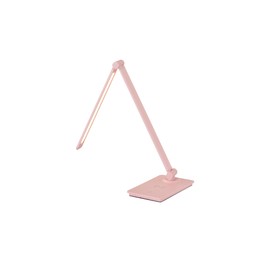 KHG Pink Metal LED Desk Lamp, 3 Levels Touch Dimmer Wireless Charging Function via Qi Charger, Color Temperature CCT (Warm White) 3000K 300LM Light Output for Study and Office