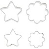 Pearl Metal D-6156 Raffine Stainless Steel Cookie Cutter, Set of