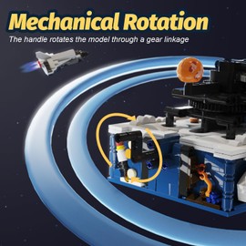 Solar System Model Building Sets with Light, Rotatable Space Toys for Boys Age 8-12 with 9 Planets & Rocket Sets,Solar System for Kids,Gifts for Boys & Girls Age 6+ Years Old Kids(775 PCS)