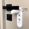 Door Lever Lock Child Safety (2 Pack) White Childproof Door