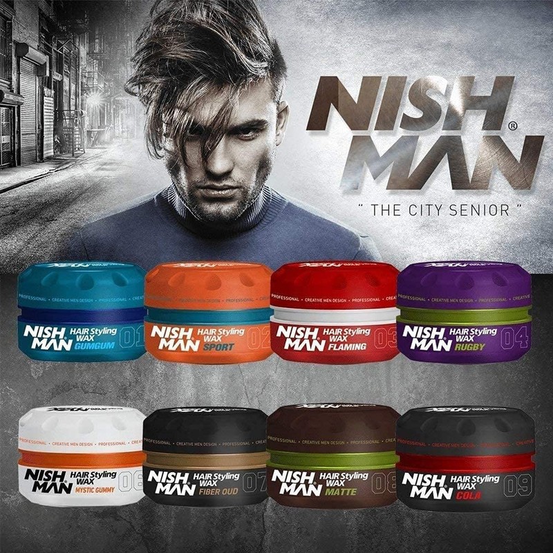 Nishman Serie Hair Styling (03 Flaming AQUA WAX, 150 ml)