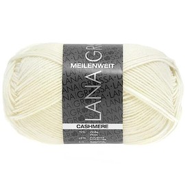 LANA GROSSA Meilenweit 50 g Cashmere | Classic Socks, Machine Washable | Hand Knitting Yarn Made of 70% Virgin Wool (Superwash), 25% Polyamide and 5% Cashmere | 50 g Wool for Knitting & Crocheting |