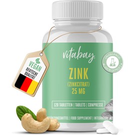 Zinc 50 – Zinc 50mg elemental Content – High-Quality Zinc Citrate – Premium Quality – Made in Germany