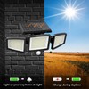 Solar Motion Sensor Outdoor Lights, 2500LM 210 LED Flood Light