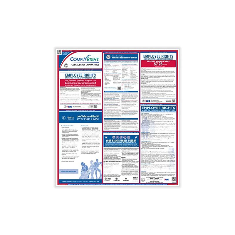 ComplyRight Federal Labor Law Poster Poster Set | Bilingual |