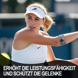 Origintek Ellenbogenbandage für Herren Damen, Verstellbare Tennisarm Bandage für Sehnenentzündung, Unterarmschmerzen, Golferarm. Armbandage für Sport/Alltag. Grau, 1 Stück, Größe S 19-24cm