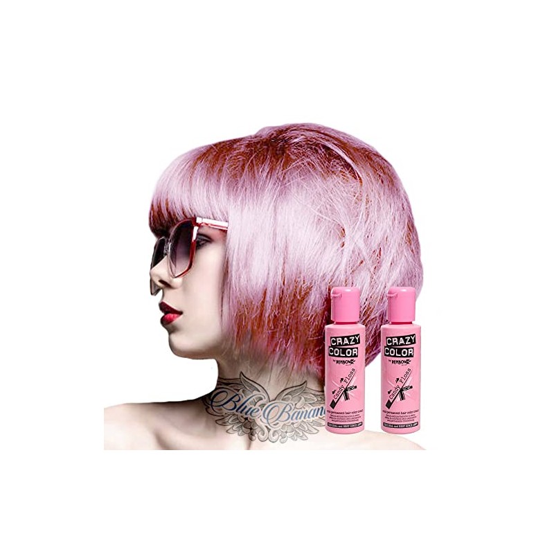 2 x Crazy Colour Semi Permanent Hair Colour 100ml, , ,