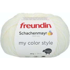 Schachenmayr My Color Style, 50 g Cream Melange Hand Knitting Yarn