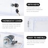 Thermostat Cover Box with Lock and Key, Thermostat Guard with
