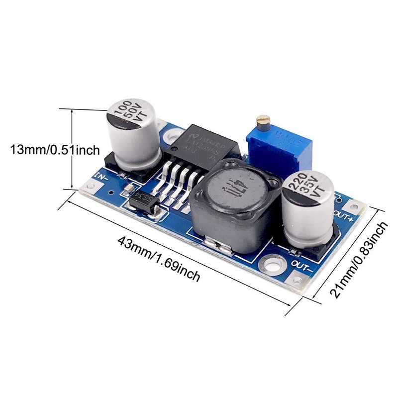 6pcs LM2596 Step Down Buck Converter DC-DC Adjustable Power Supply