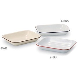 POSH LIVING 610BS Enameled Bake Pan S Blue Tray, 11.4 x 9.1 x 1.8 inches (29 x 23 x 4.5 cm), Bottom 5.9 x 8.5 inches (15 x 21.5 cm)